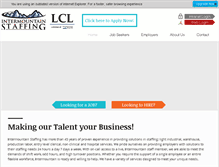 Tablet Screenshot of intermountainstaffing.com